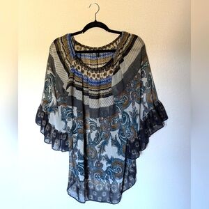 NWOT Emma Rose Multicolor Blouse Size M